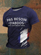 T-shirt Pas besoin d'abdos Homme